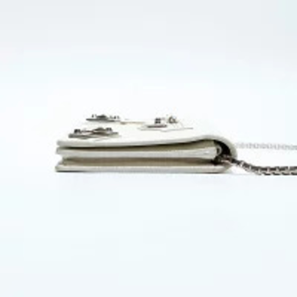 Balenciaga Wallet Chain City Shoulder Bag Ivory White - Picture 4 of 12